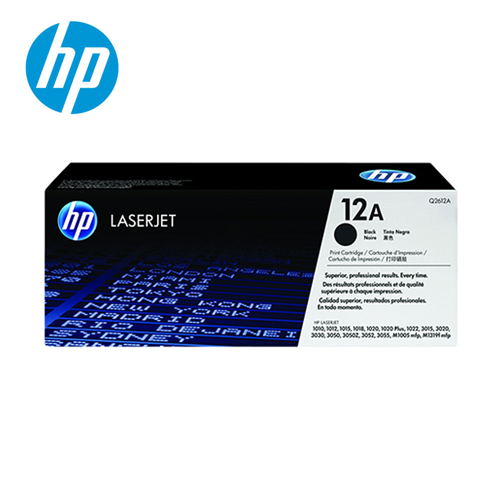 【HP 惠普】Q2612A LaserJet 黑色超精細碳粉匣 12A