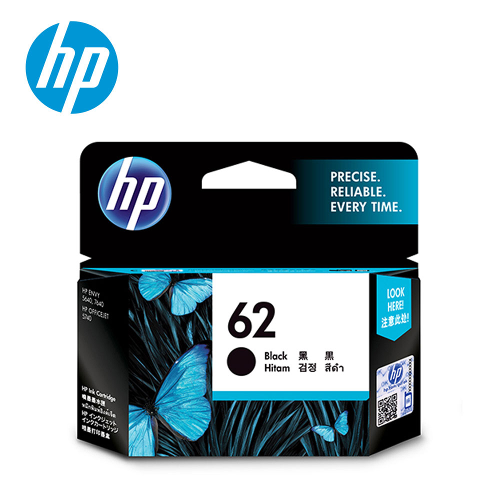 【HP 惠普】C2P04AA No.62 黑色墨水匣