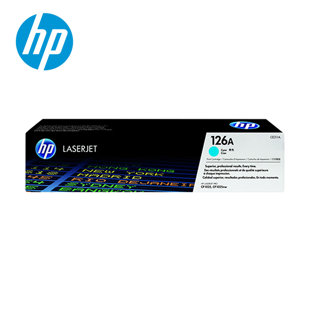 【HP 惠普】CE311A LaserJet 青色碳粉匣 126A