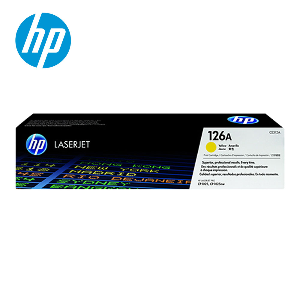 【HP 惠普】CE312A 黃色碳粉匣 126A
