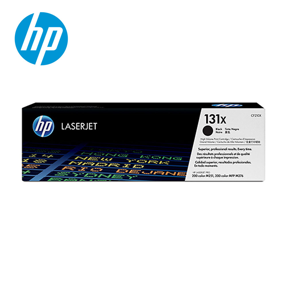 【HP 惠普】CF210X LaserJet 高容量黑色碳粉匣 131X