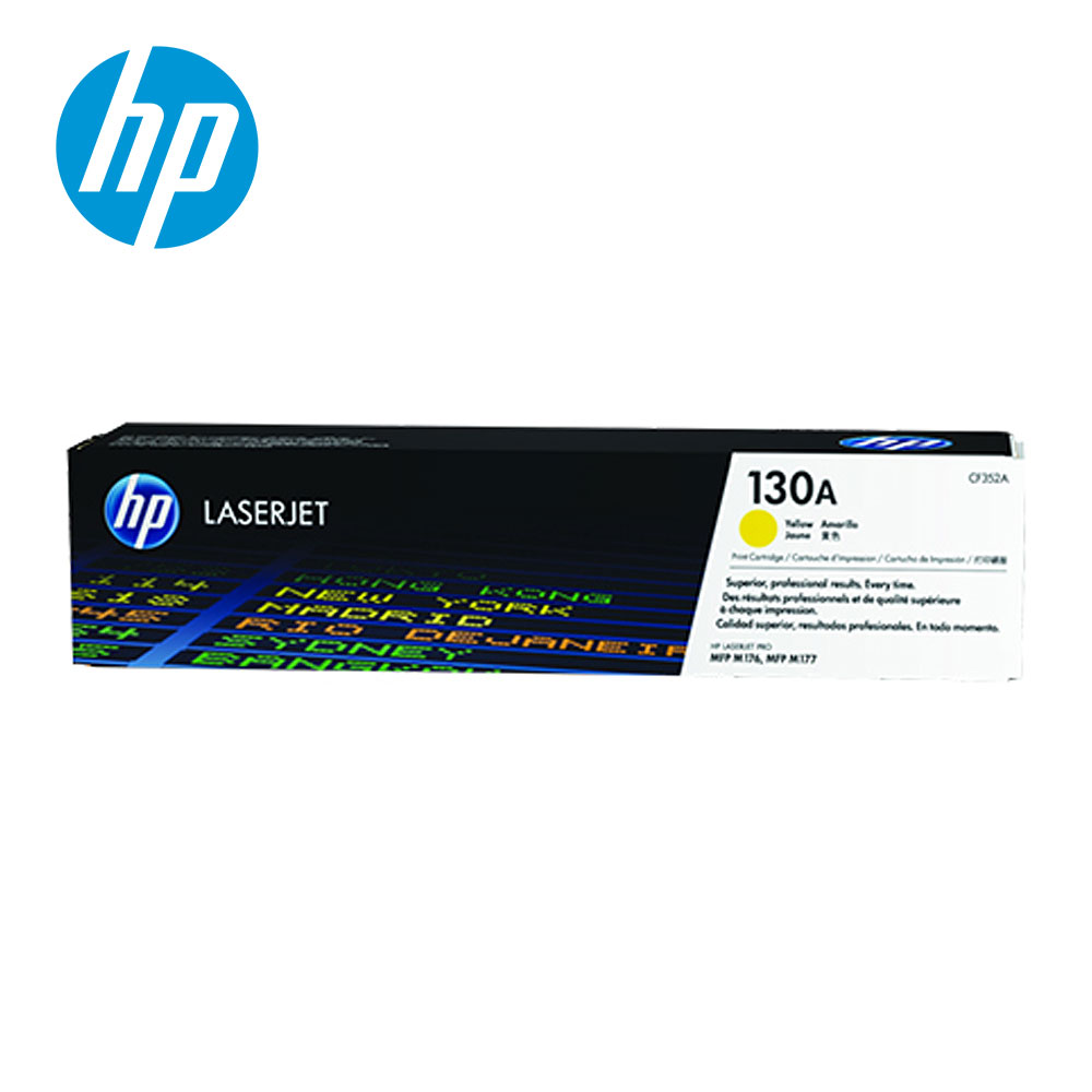 【HP 惠普】CF352A LaserJet 黃色碳粉匣 130A
