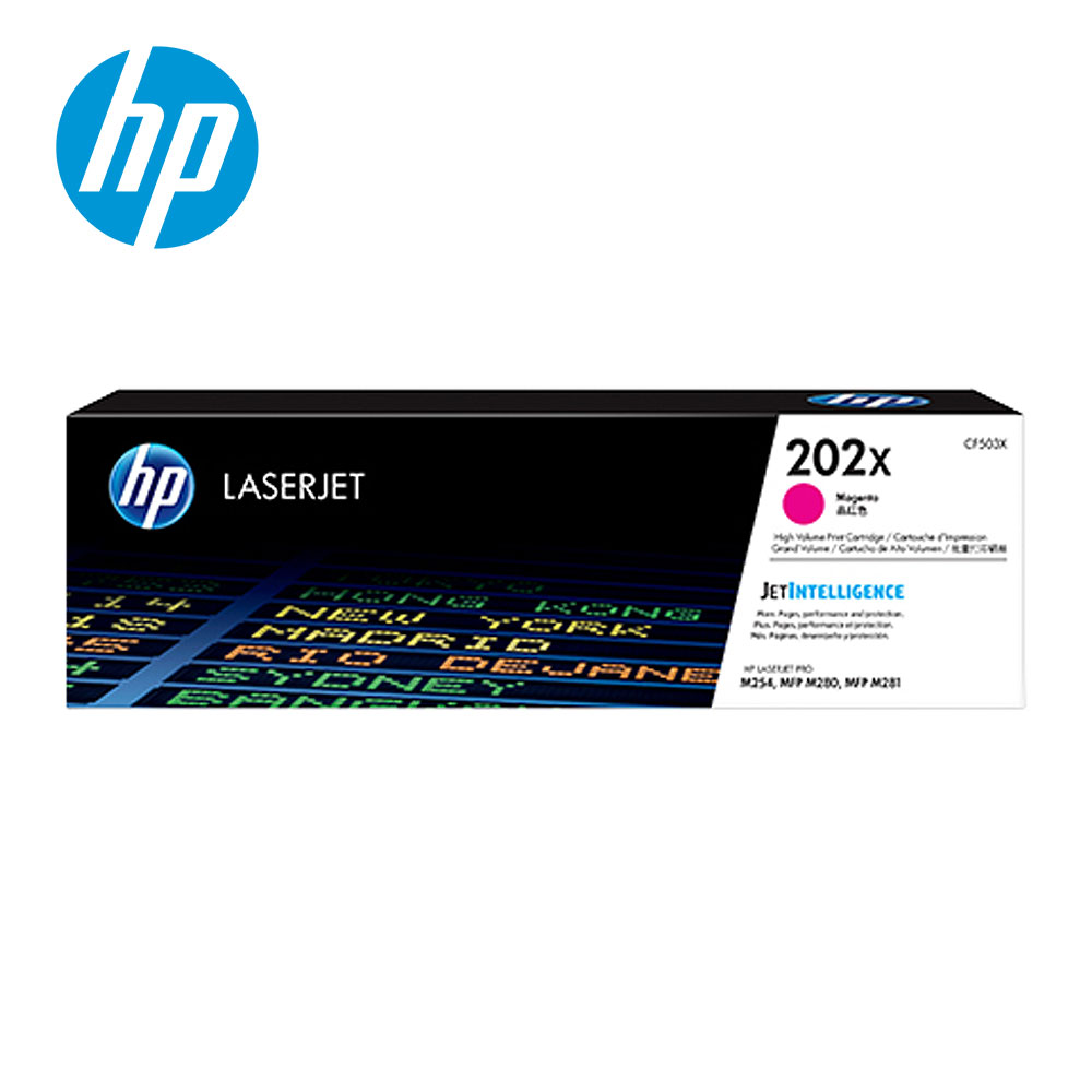 【HP 惠普】CF503X LaserJet 紅色高容量碳粉 202X
