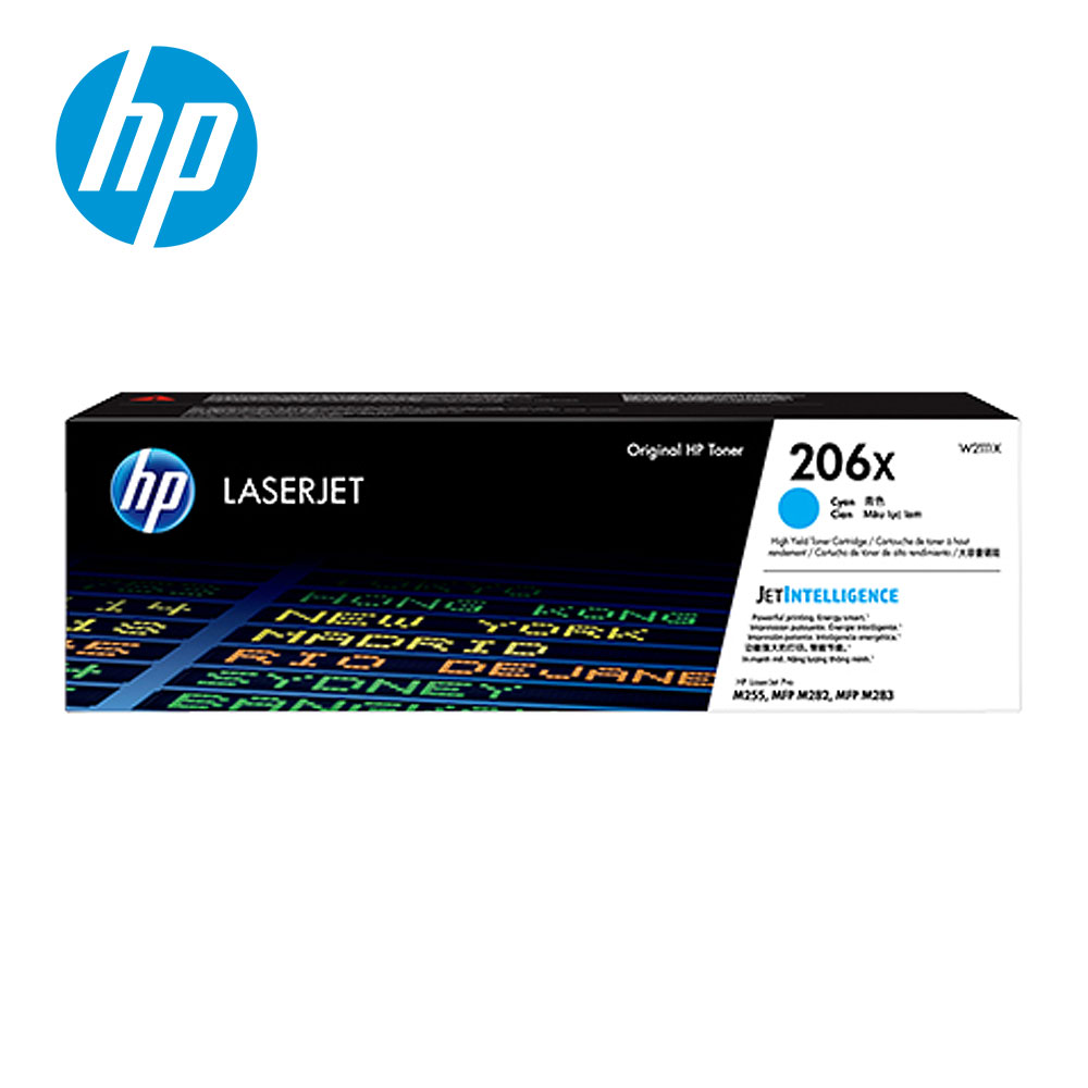 【HP 惠普】W2111X LaserJet 青藍色碳粉匣【大容量】206X