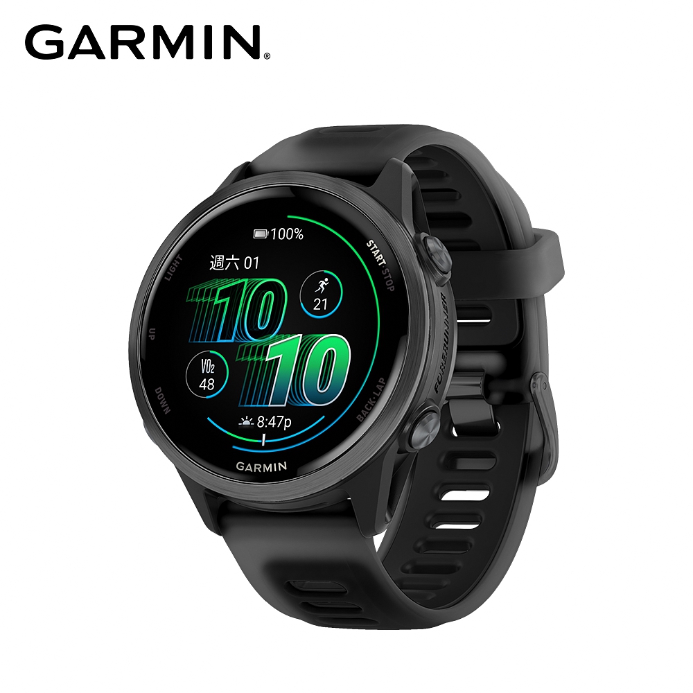 【GARMIN】Forerunner 570 GPS智慧心率進階跑錶《42mm 獵影黑》