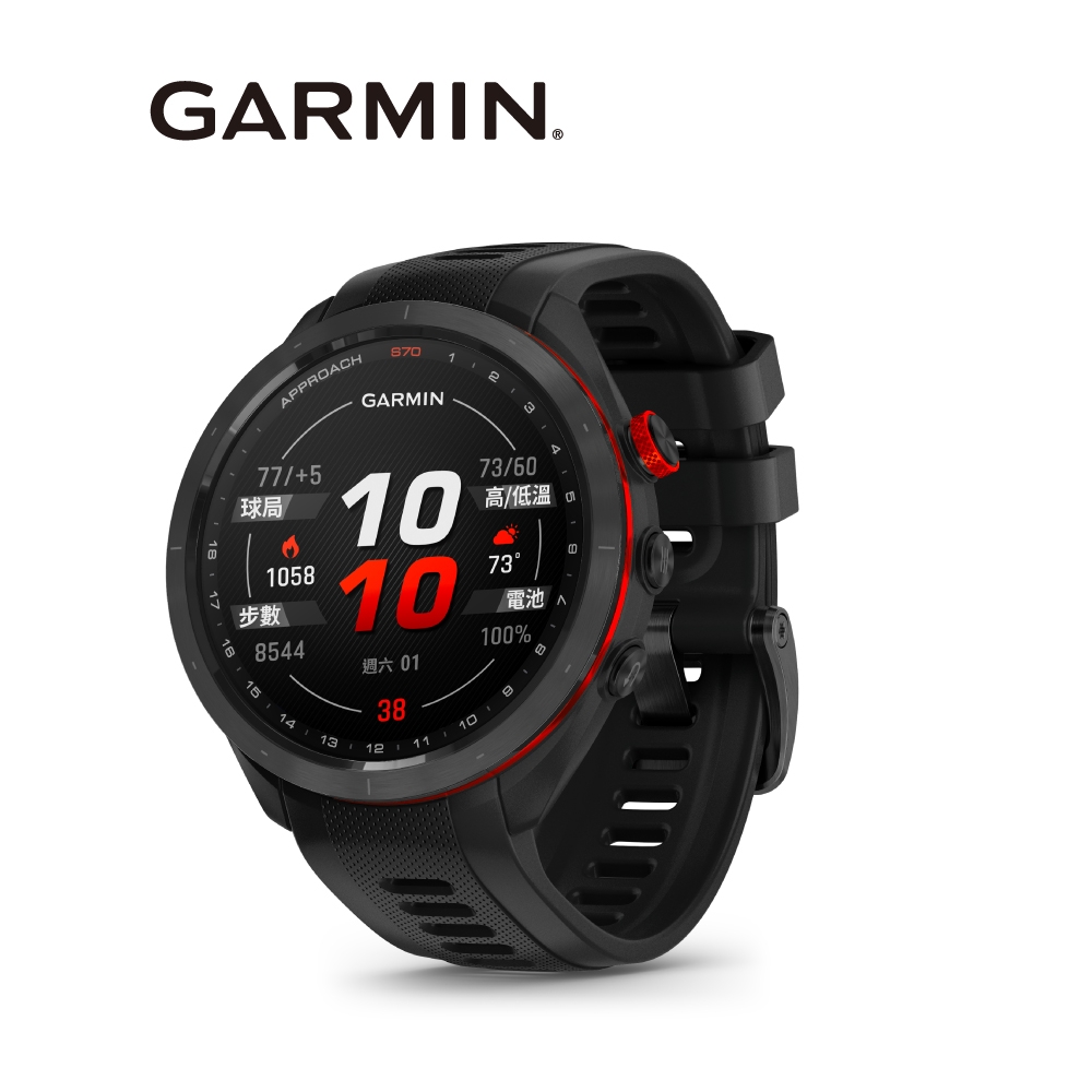 【GARMIN】Approach S70 高爾夫GPS腕錶《47mm 沉穩黑》