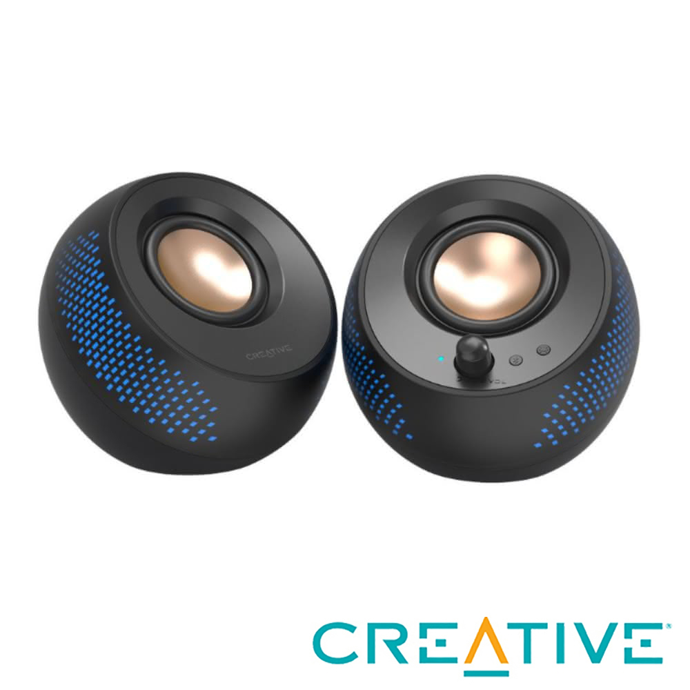 【CREATIVE】Pebble X 2.0 USB-C RGB 電腦喇叭 黑色