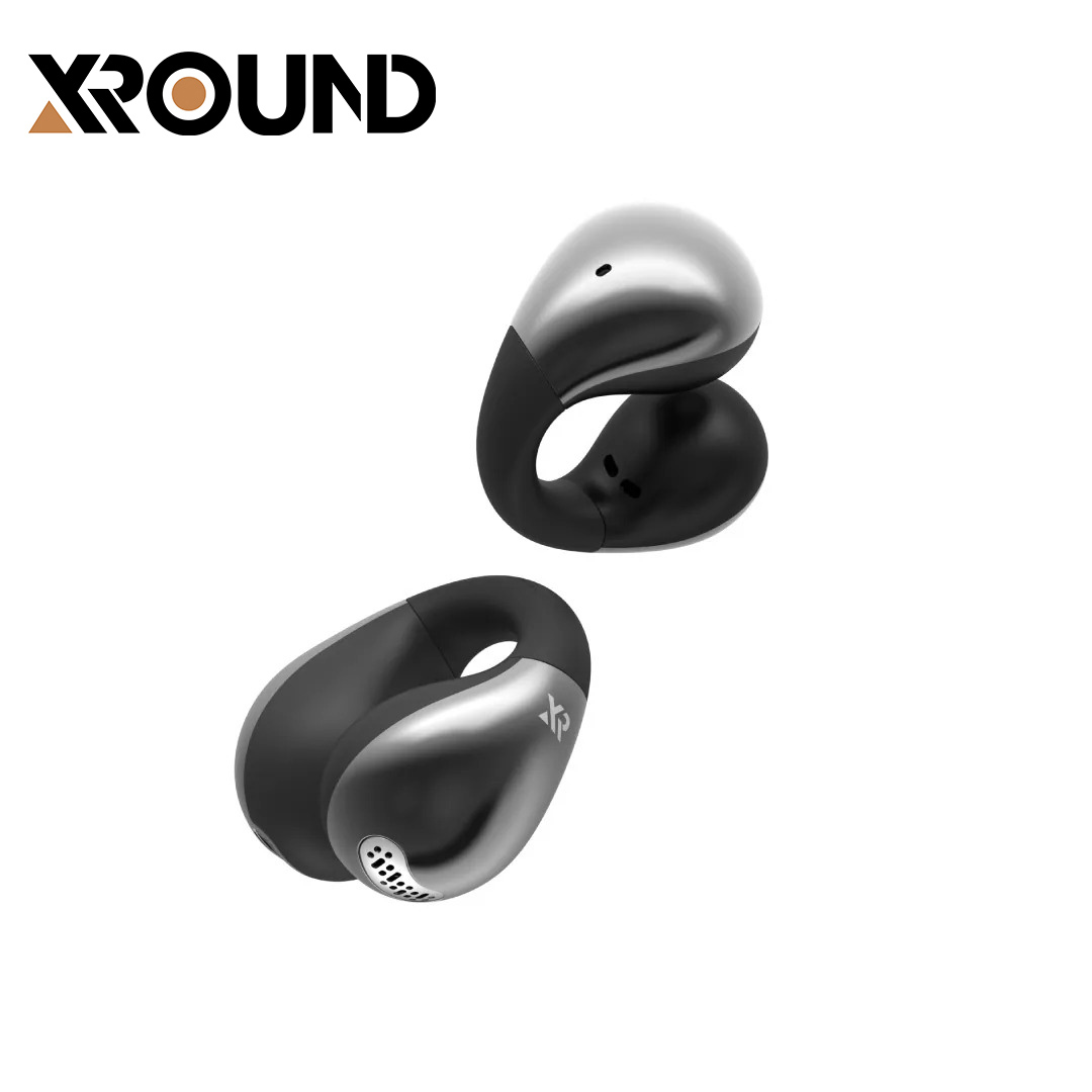 【XROUND】VeraClip 開放式耳夾耳機｜鎢銀黑