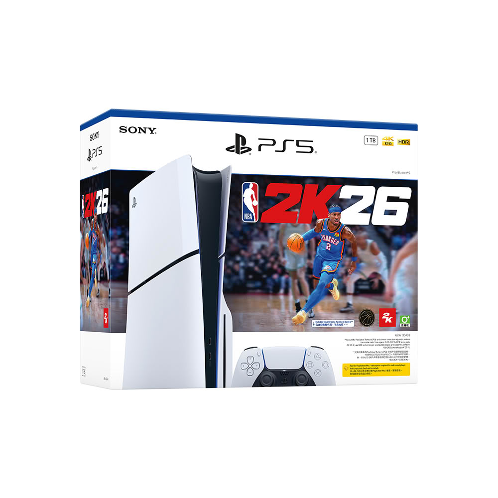【PS5 主機】Slim 光碟版主機《NBA 2K26》同捆組