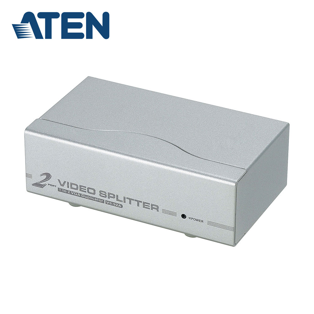 【ATEN 宏正】VS92A 2埠VGA視訊分配器