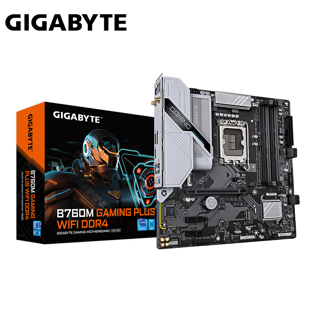 【GIGABYTE 技嘉】B760M GAMING PLUS WIFI DDR4 主機板