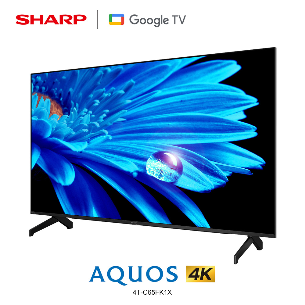 【SHARP 夏普】4T-C65FK1X 65吋 4K Google TV 液晶顯示器｜含基本安裝