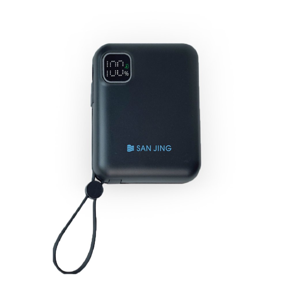 【Sanjing 三井】LPB001 磁吸顯屏行動電源 10000mAh 黑色