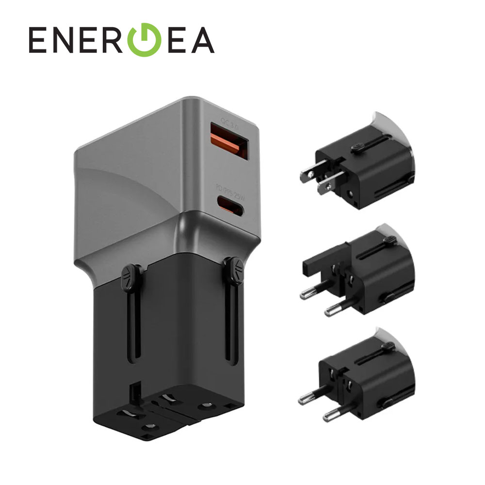 【ENERGEA】TravelWorld 25W 2孔 旅行通用轉接頭