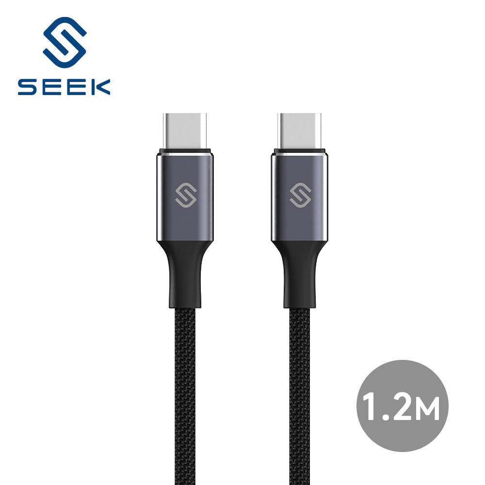 【SEEK】CB-CTC-38 140W C-to-C充電傳輸線-1.2M