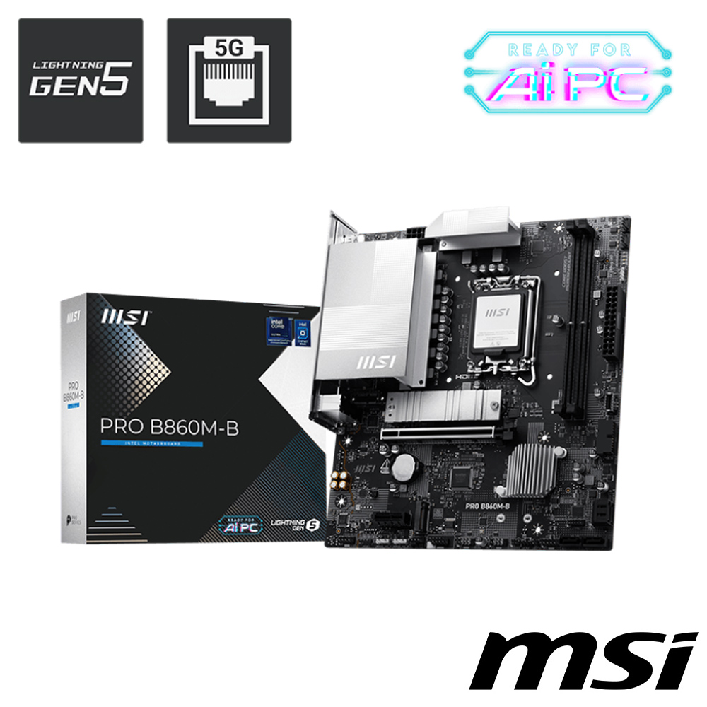 【MSI 微星】PRO B860M-B 主機板