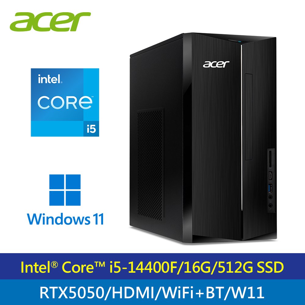 【Acer 宏碁】TC-1785 i5-14400F/RTX5050 桌機