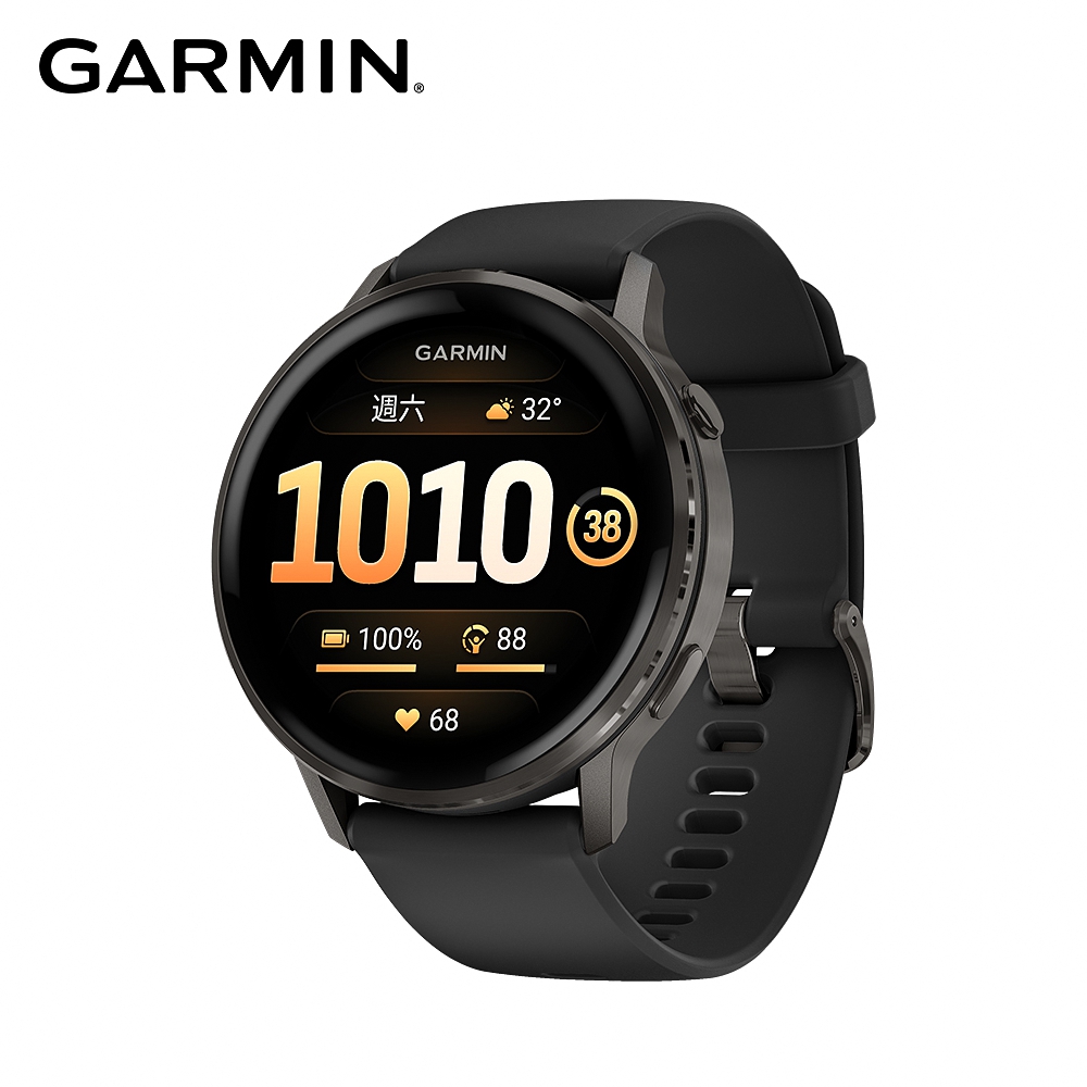 【GARMIN】VENU 4 GPS智慧腕錶 45mm《極致黑》