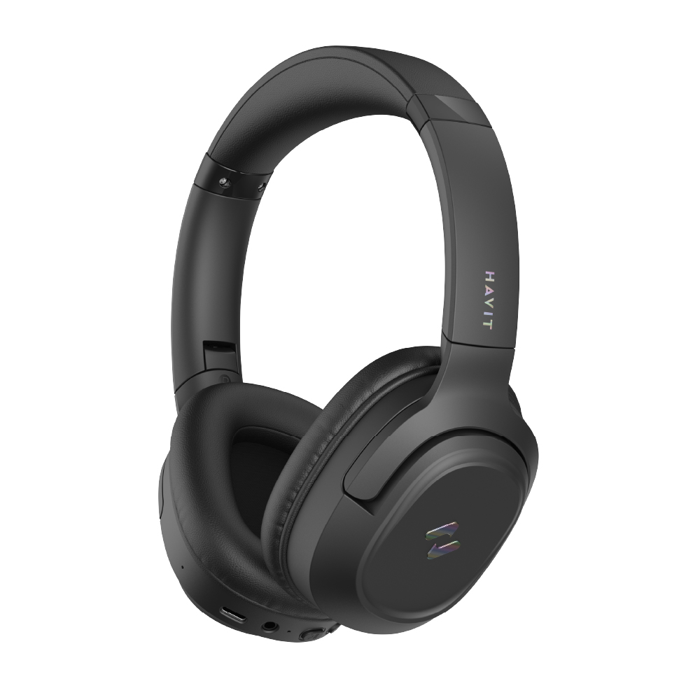 【Havit】H612BT PRO 旋轉折疊180度耳罩式耳機｜黑色