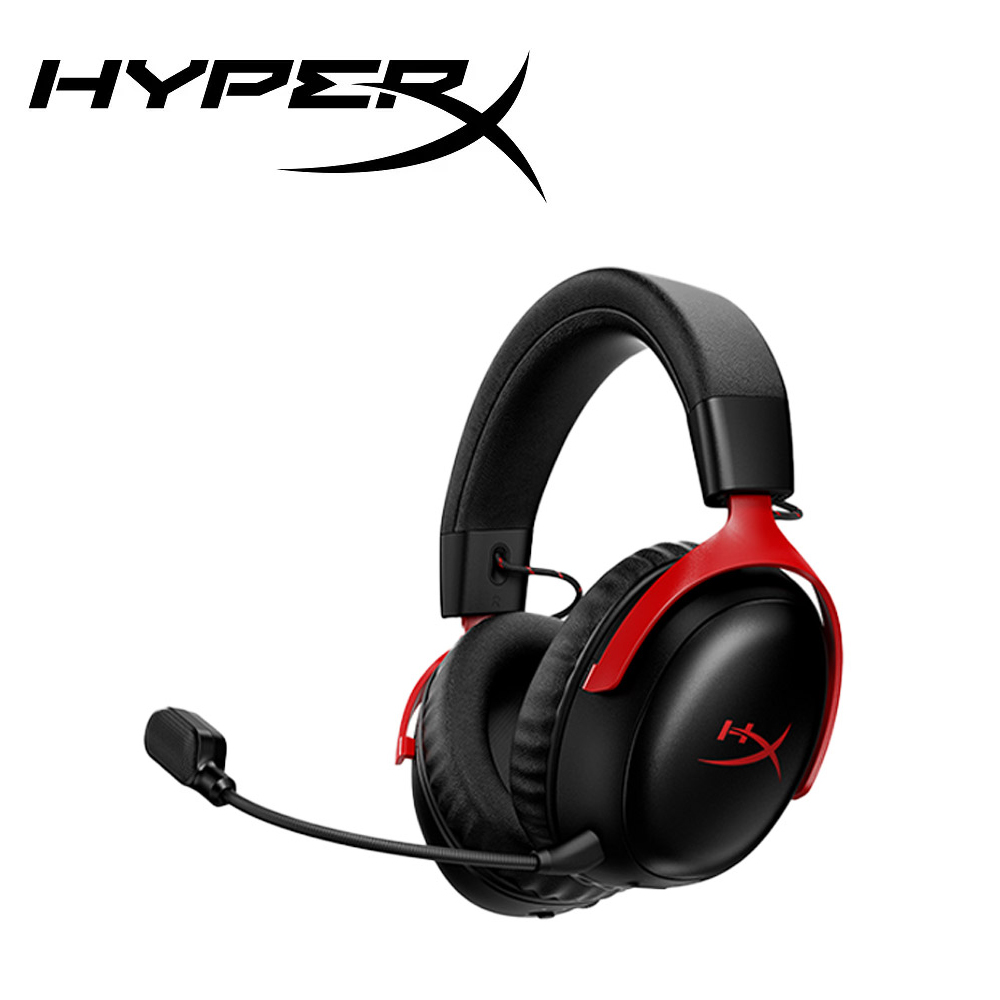 【HyperX】Cloud III S 無線雙模 電競耳機 黑紅色