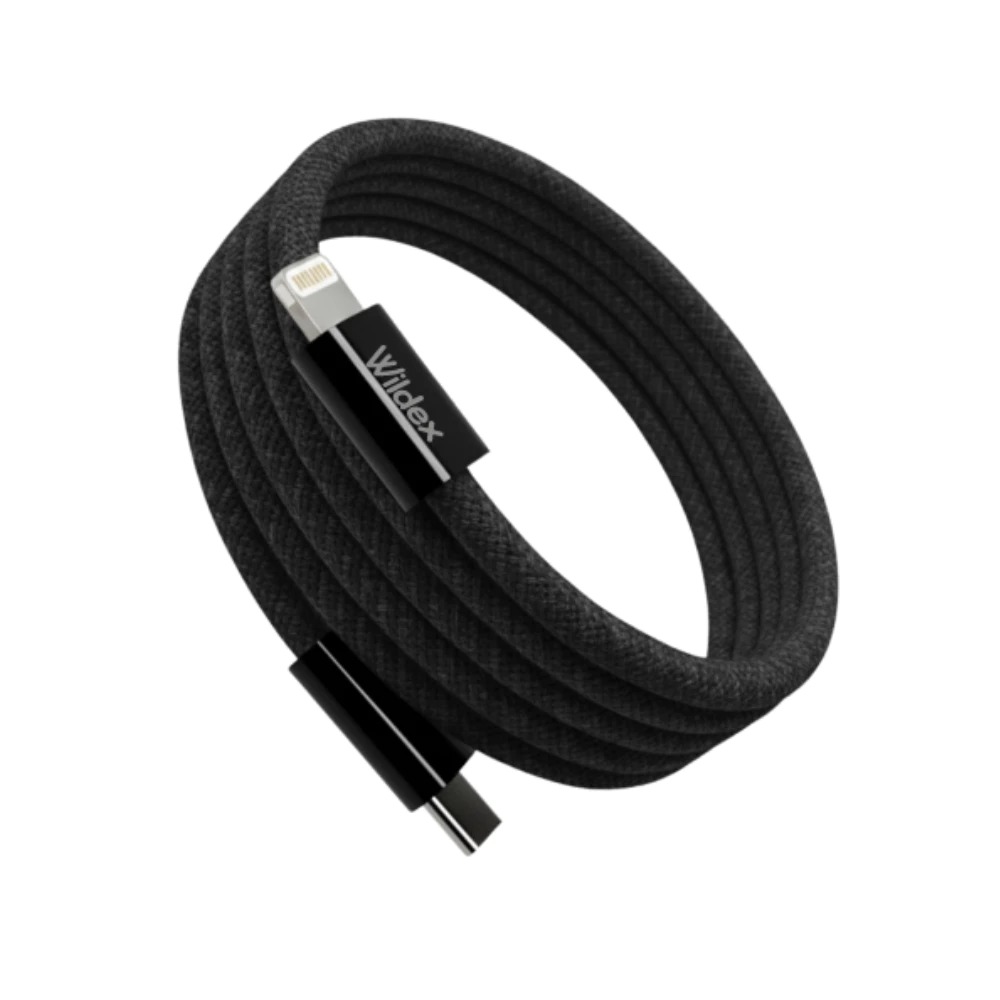 【Wephone】C to L 30W 磁吸充電線 2M 黑色