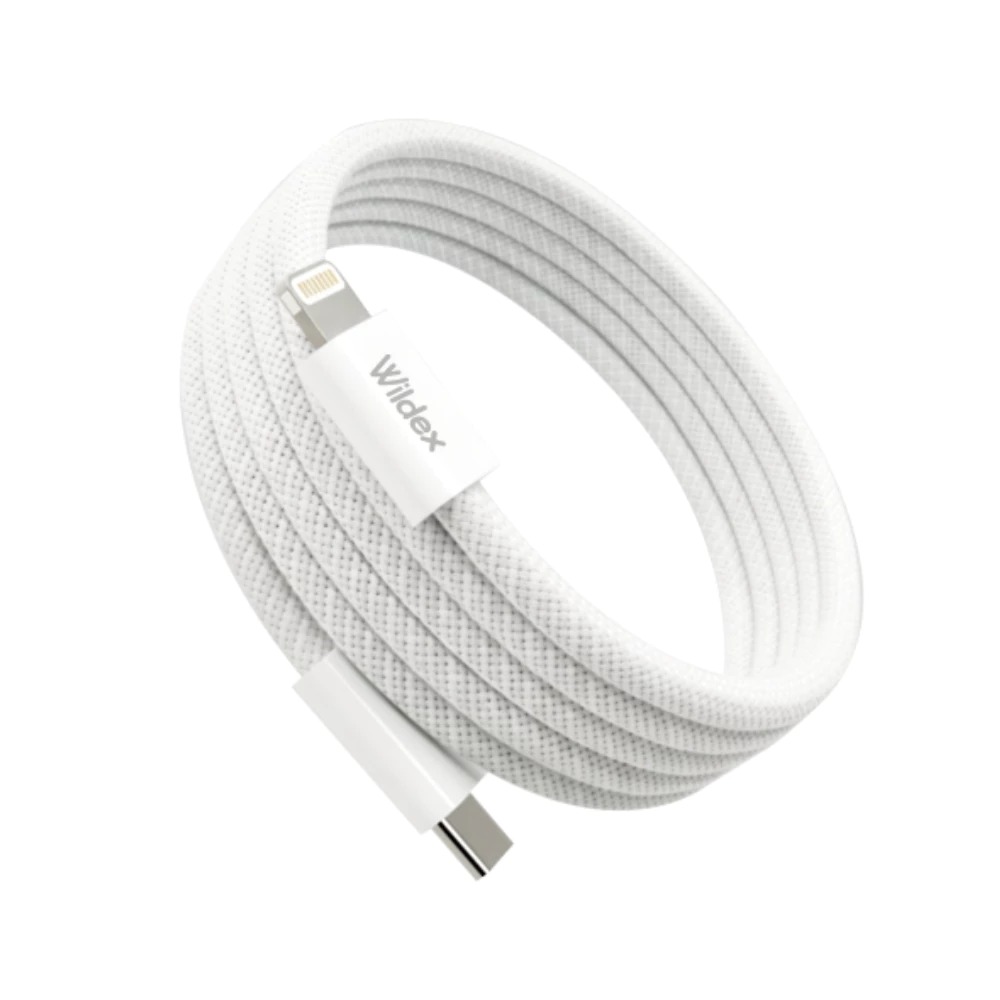 【Wephone】C to L 30W 磁吸充電線 2M 白色