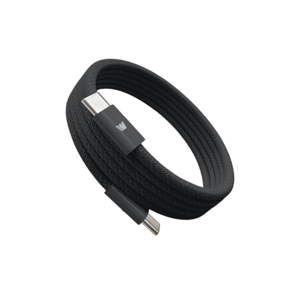 【Wephone】USB-C to C 100W 磁吸充電線 1.2M 黑色