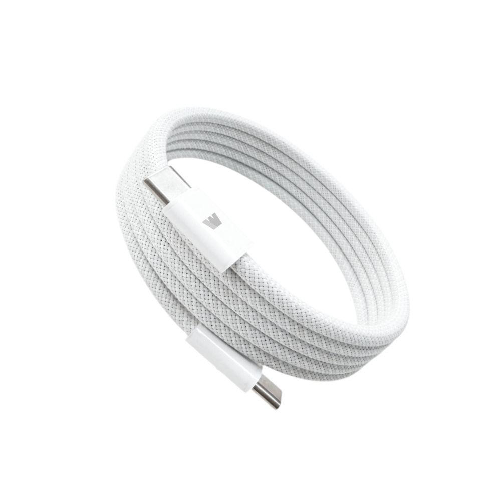 【Wephone】USB-C to C 100W 磁吸充電線 1.2M 白色