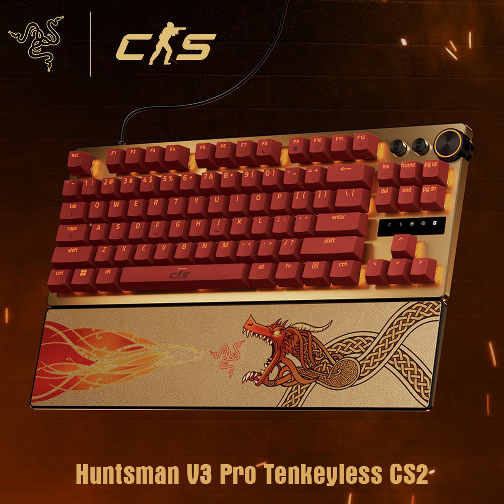 【Razer 雷蛇】Huntsman V3 Pro TKL 獵魂光蛛 電競鍵盤 CS2聯名