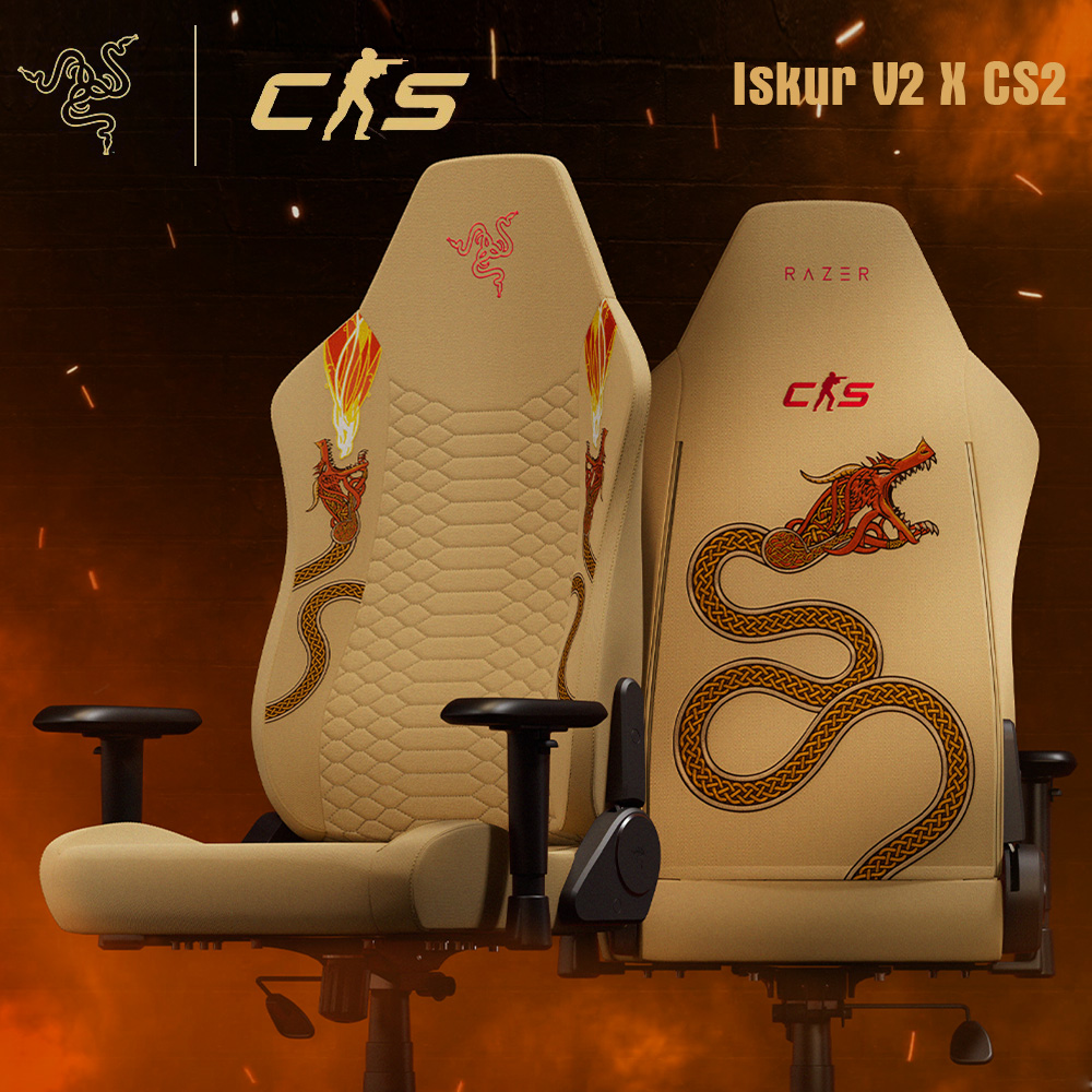 【Razer 雷蛇】Iskur V2 X 電競椅《CS2 聯名版》