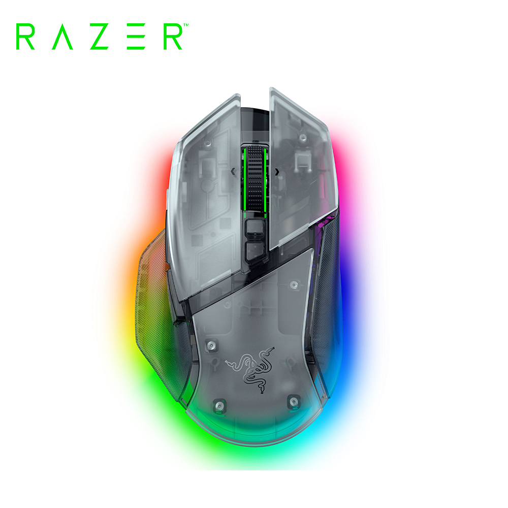 【Razer 雷蛇】巴塞利斯蛇 V3 Pro 35K 無線電競滑鼠｜幻影白