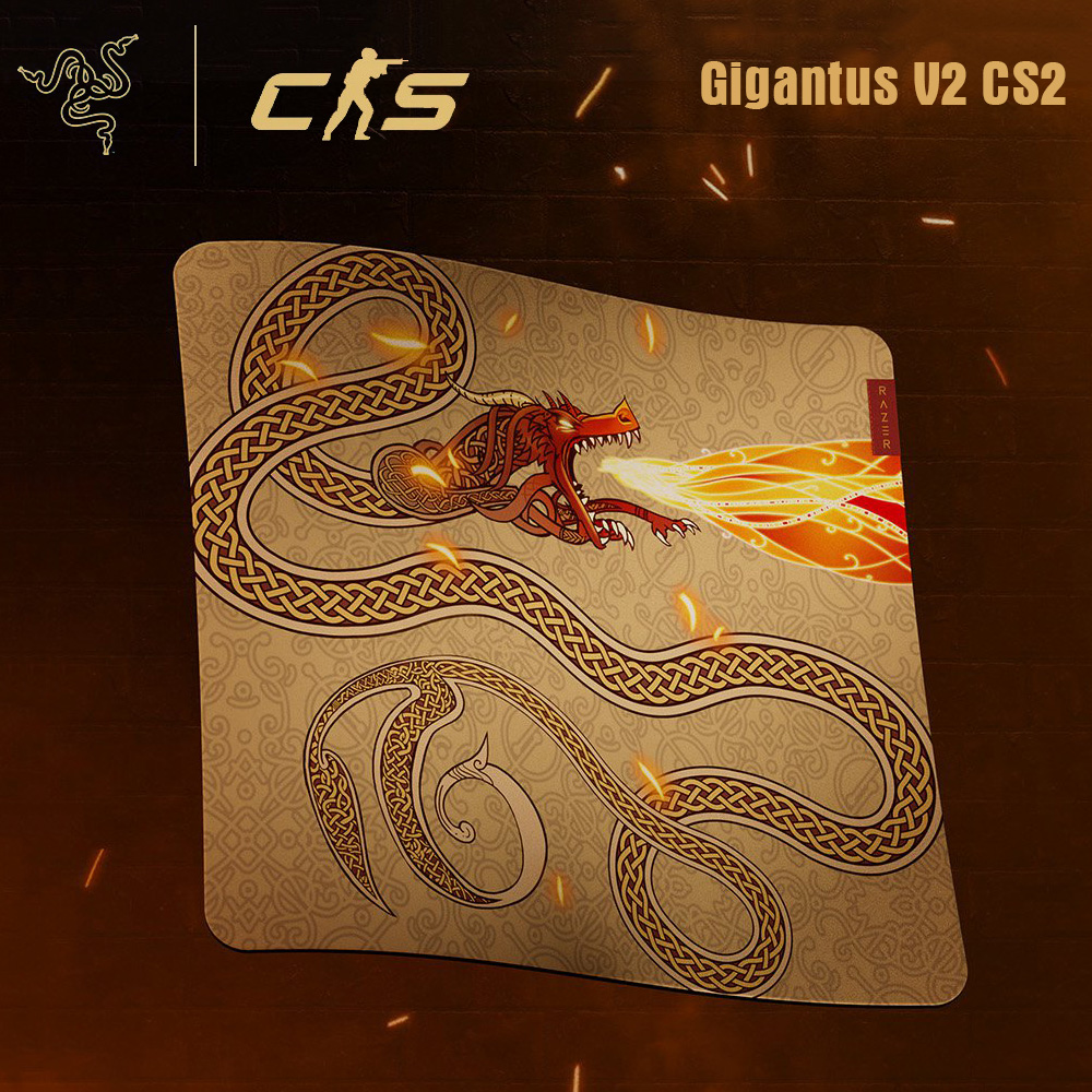 【Razer 雷蛇】Gigantus V2 巨甲蟲 滑鼠墊 L CS2聯名