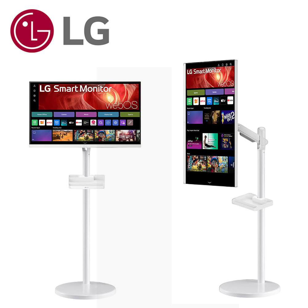 【LG 樂金】32型 HoMIE機 Pro 3S 移動式智慧聯網螢幕組｜單純配送