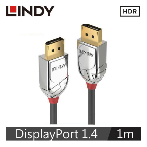 【LINDY 林帝】CROMO LINE DISPLAYPORT 1.4版 公 TO 公 傳輸線 1M 36301