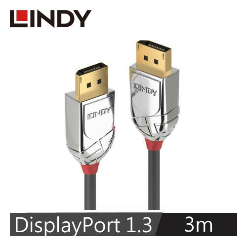 【LINDY 林帝】CROMO LINE DISPLAYPORT 1.3版 公 TO 公 傳輸線 3M 36303