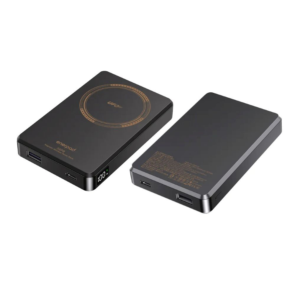 【ENERPAD】固態磁吸式行動電源 10000mAh 黑色