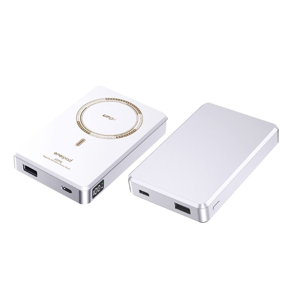 【ENERPAD】固態磁吸式行動電源 10000mAh 白色