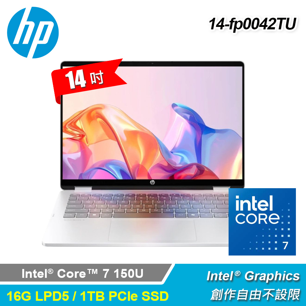 【HP 惠普】OmniBook 5 Flip 14-fp0042TU 14吋 C7 翻轉觸控筆電｜匠心銀