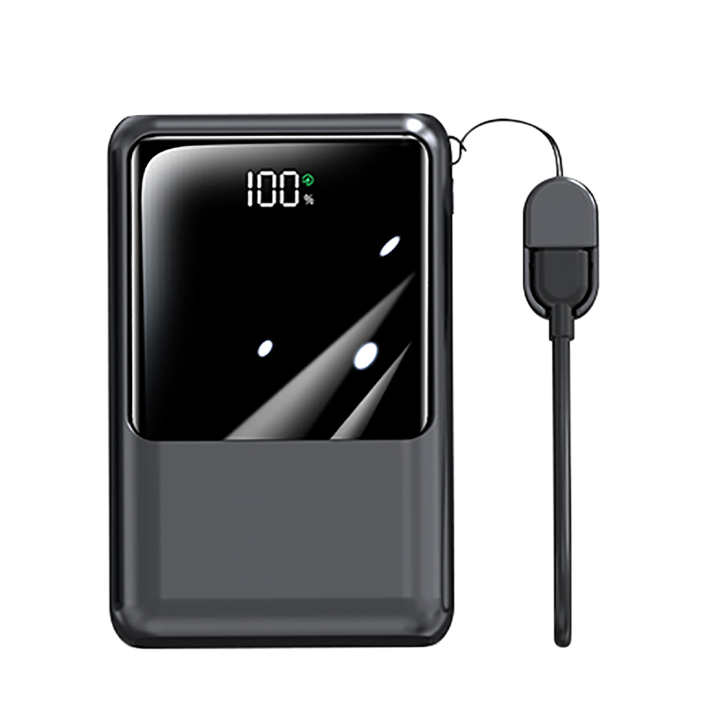 【MCK】MCK-NPET 自帶線顯屏行動電源 20000mah｜黑色