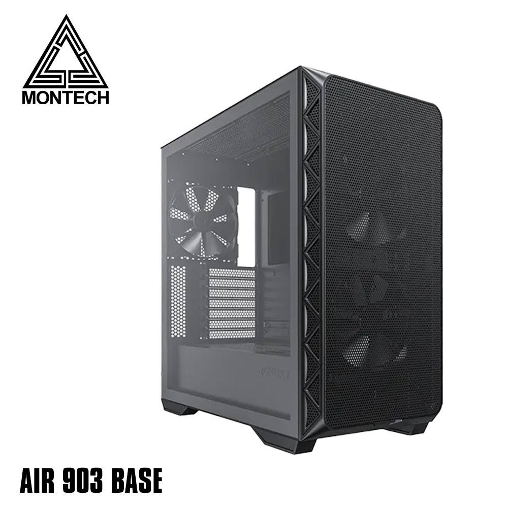 【MONTECH 君主】AIR 903 BASE 玻璃透側 E-ATX機殼 黑色