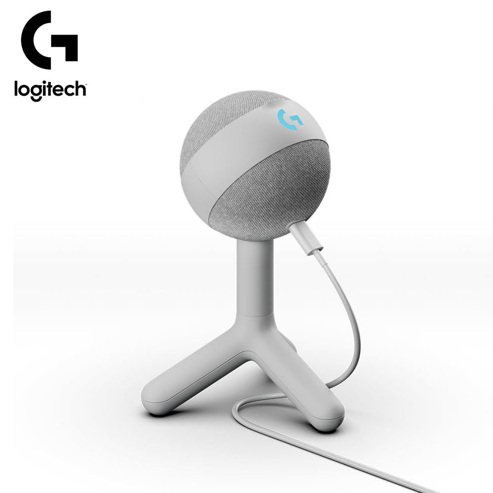 【Logitech 羅技】YETI ORB USB 麥克風 白色