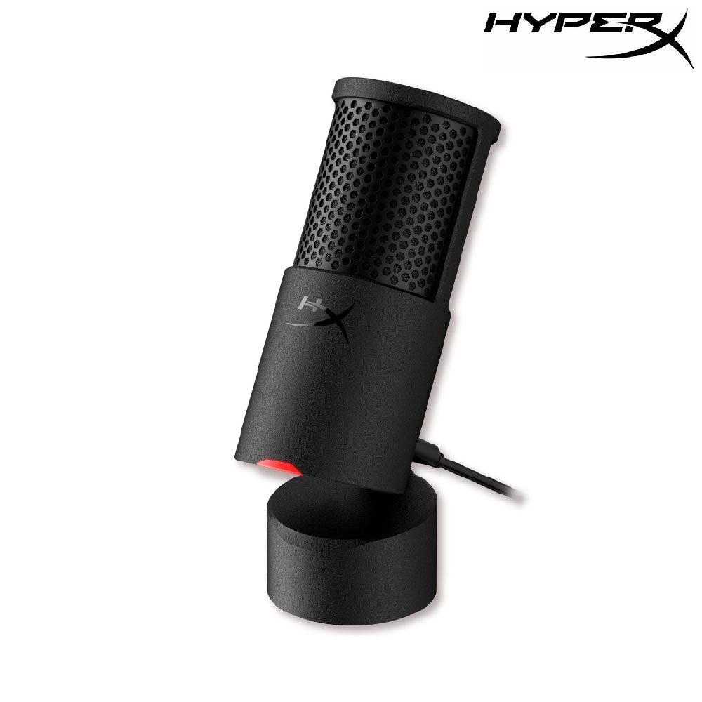 【HyperX】SoloCast 2 心型指向桌上型麥克風 AR0A0AA｜黑色