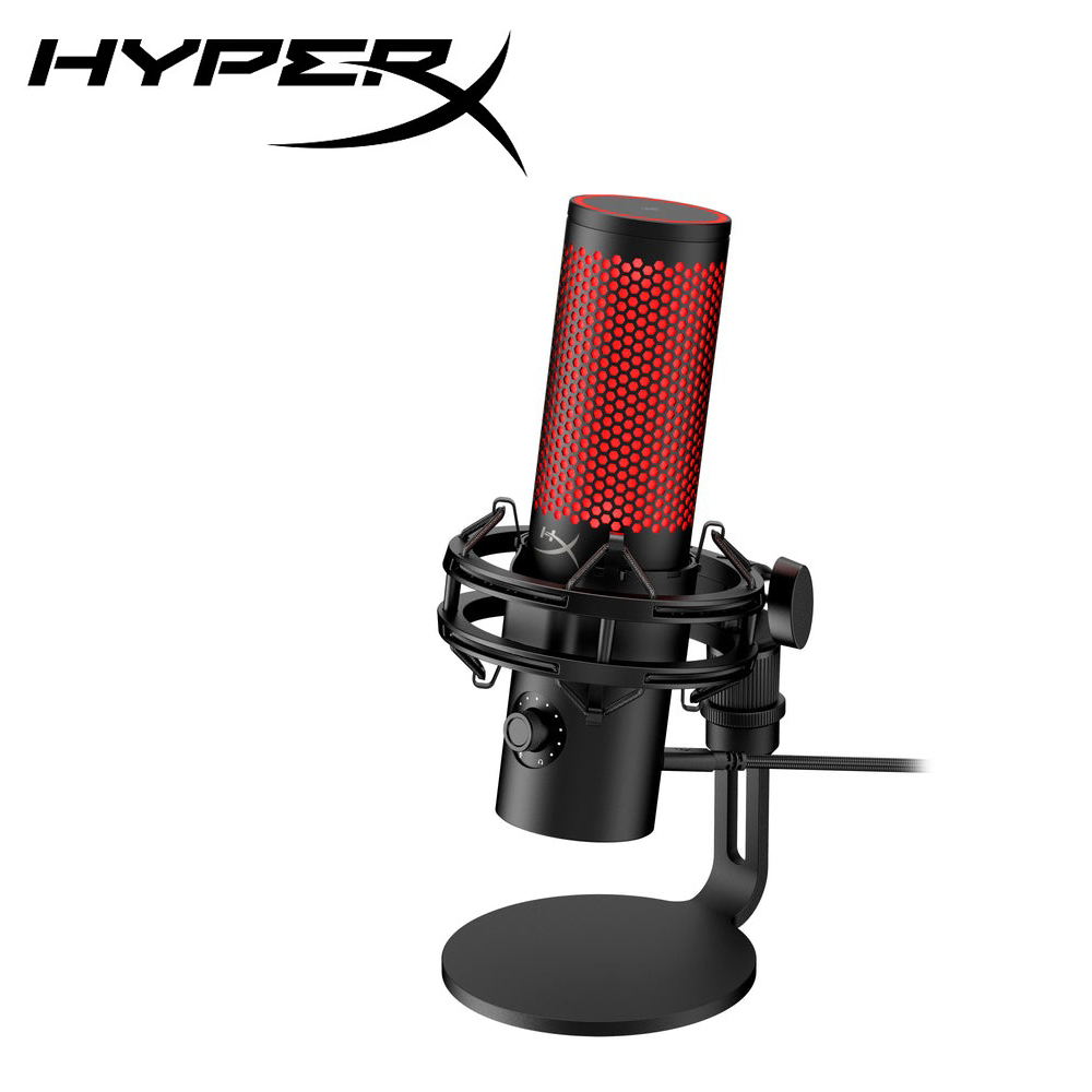 【HyperX】QuadCast 2 USB 電競麥克風 872V1AA｜經典黑紅光