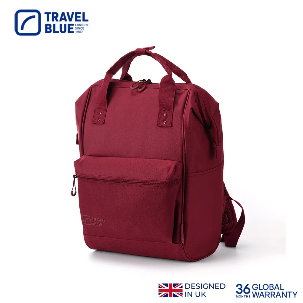 【Travel Blue 藍旅】手提後背包 TB3064 大款酒紅