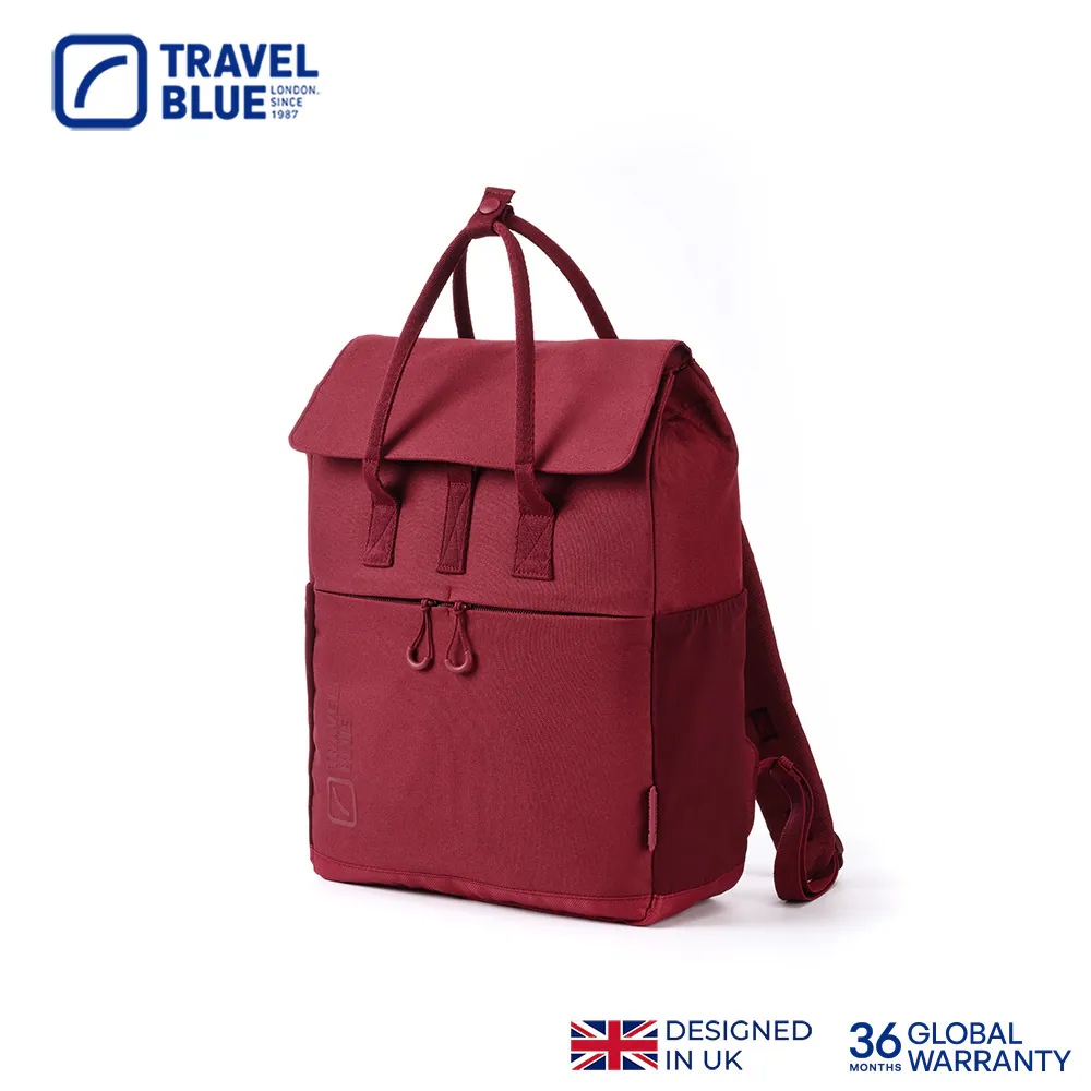 【Travel Blue 藍旅】手提後背包 TB3043 中款酒紅