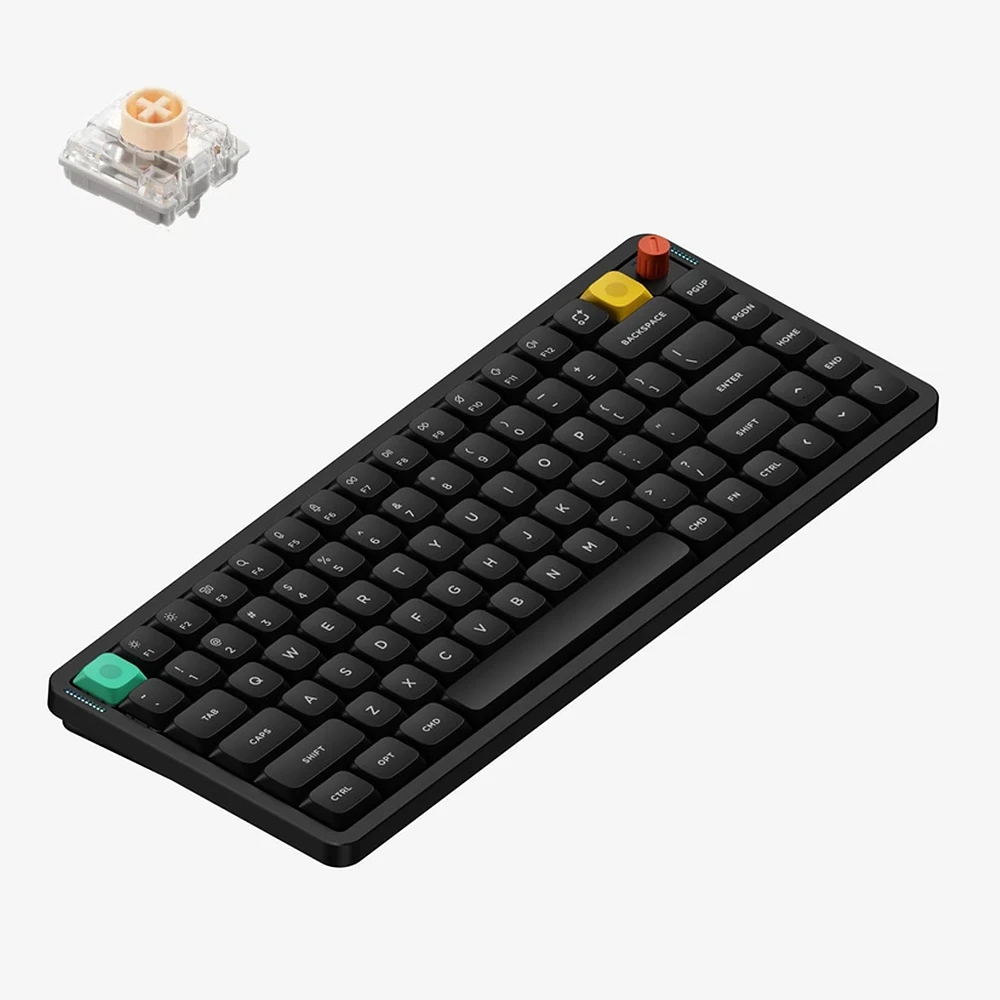 【NuPhy】Air75 V3 三模無線矮軸機械鍵盤｜黑色靜音軸