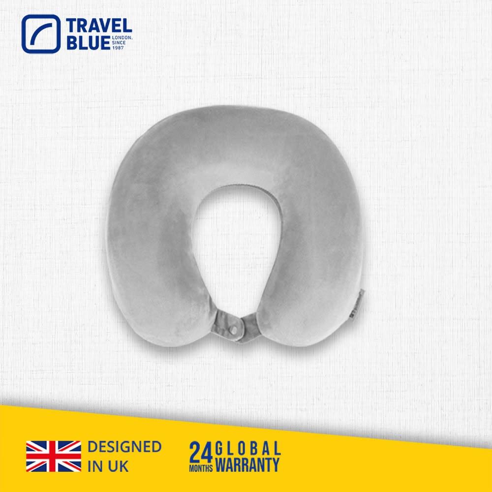 【Travel Blue 藍旅】TB232 記憶棉旅行頸枕 灰色