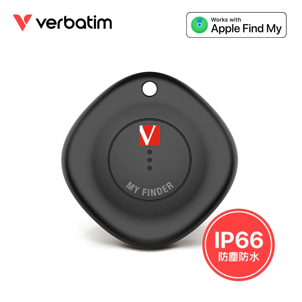 【Verbatim 威寶】MyFinder Tracker 藍牙追蹤器 黑色