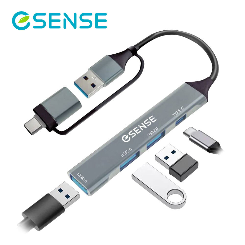 【ESENSE 逸盛】A+C 4埠 USB3.2 GEN1 集線器
