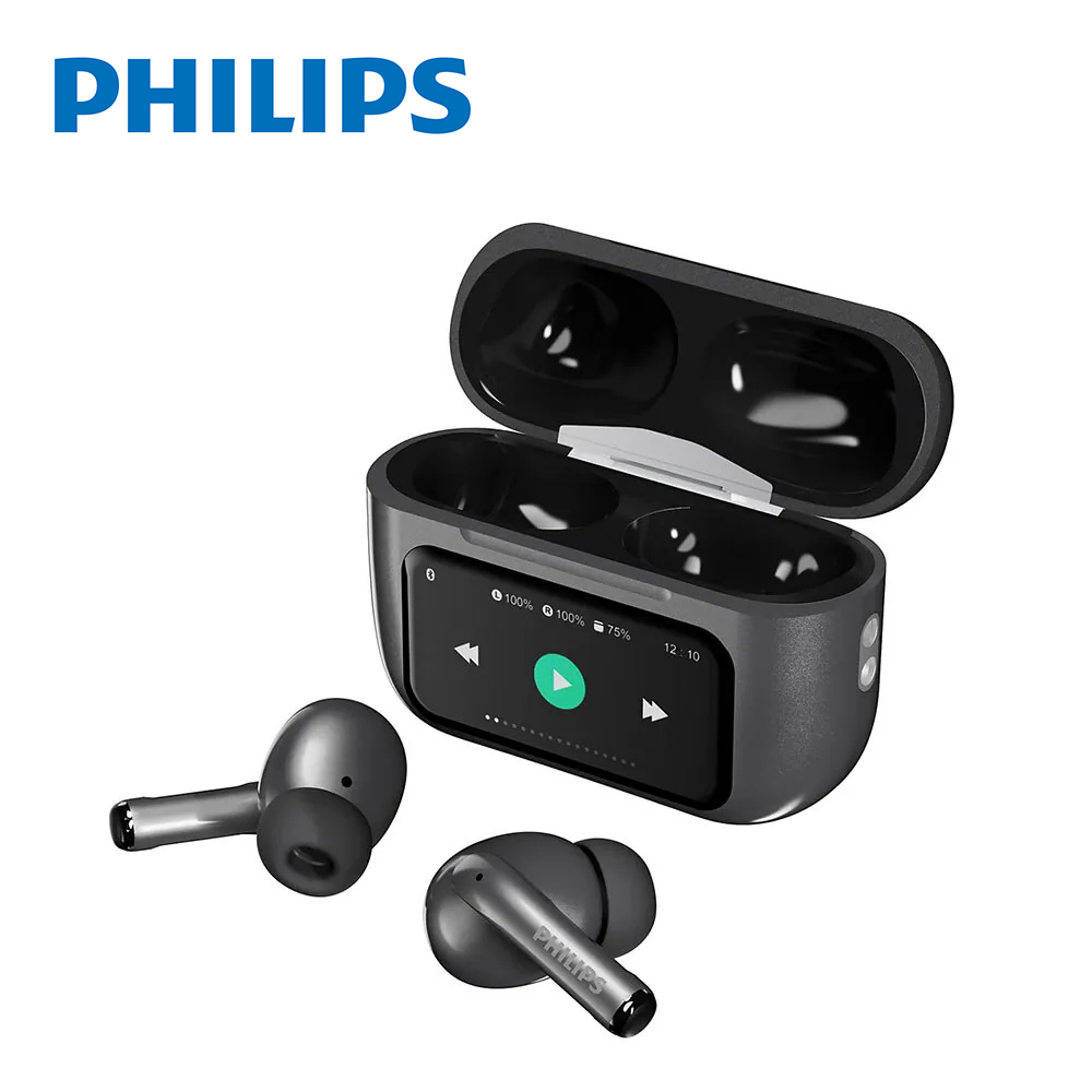 【Philips 飛利浦】TAT2630GY 觸控螢幕藍牙耳機 槍色金屬
